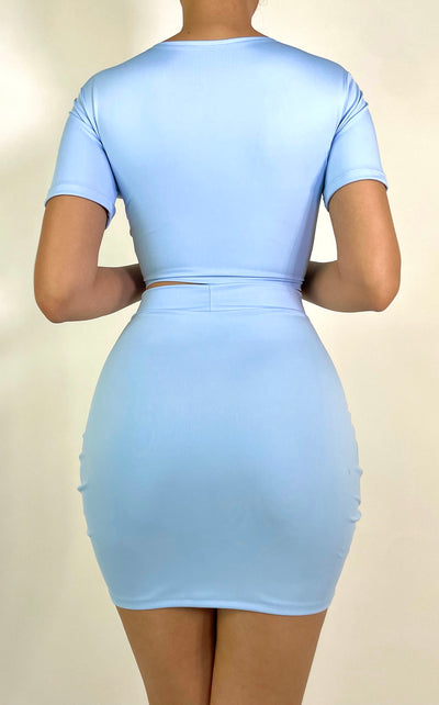 Essential Mini Skirt Baby Blue