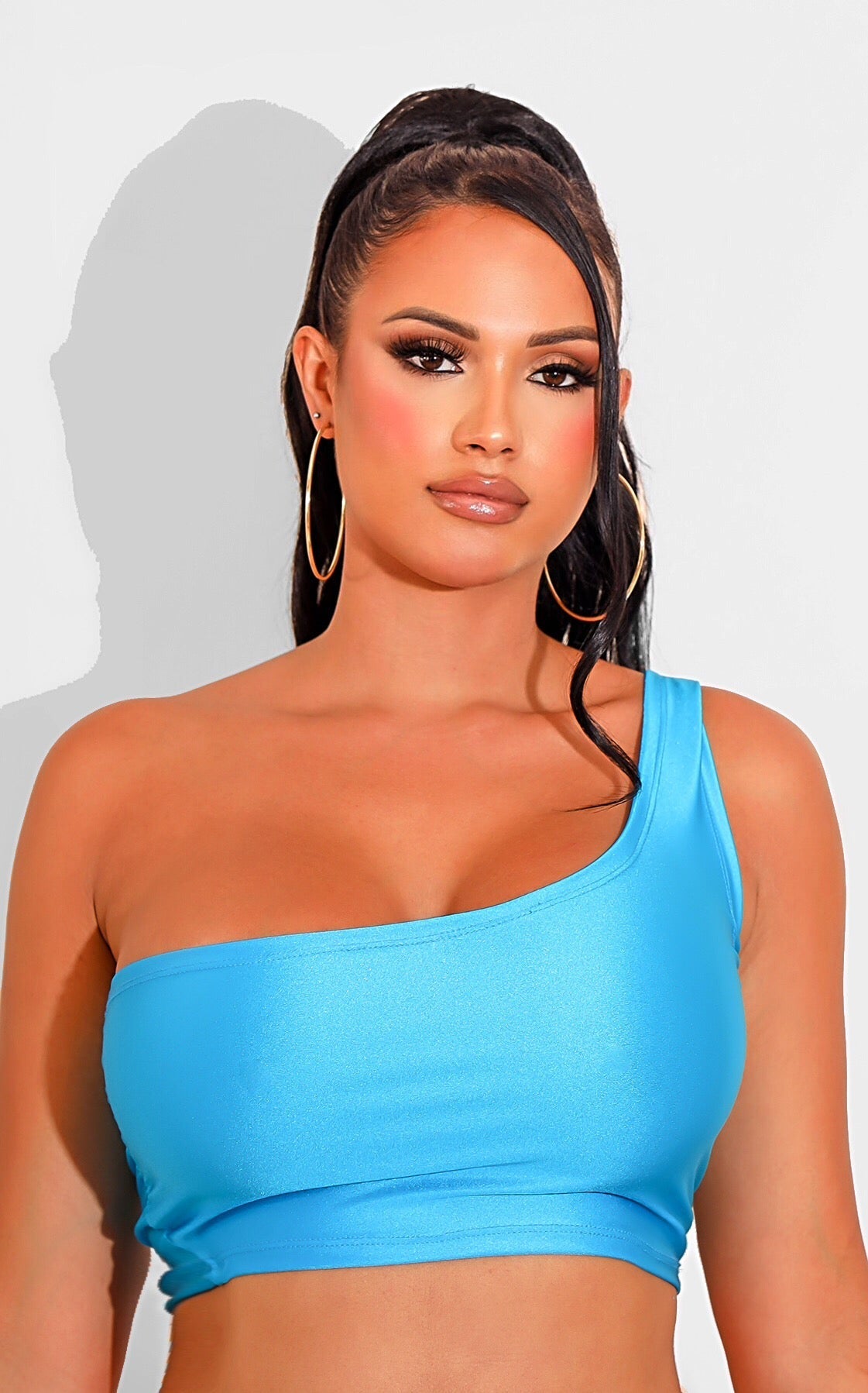 Sunset Vibes Crop Top Aqua